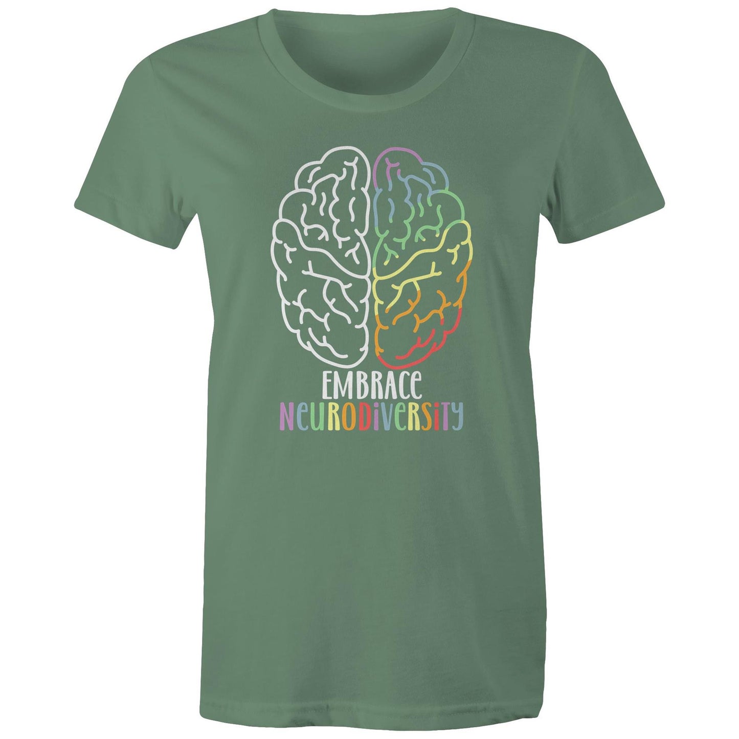 Embrace neurodiversity Adult womens tee