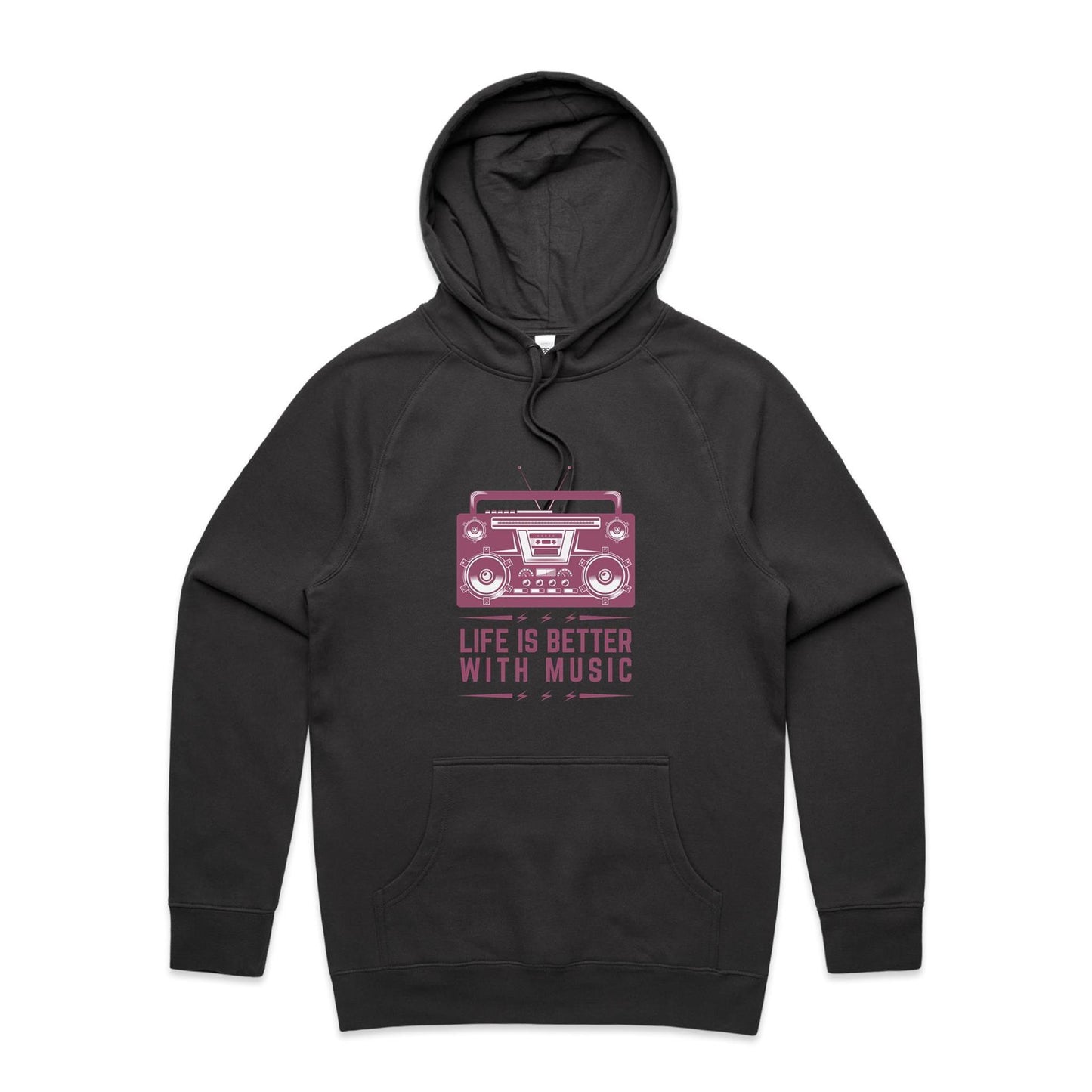 Life is better with music Hoodie