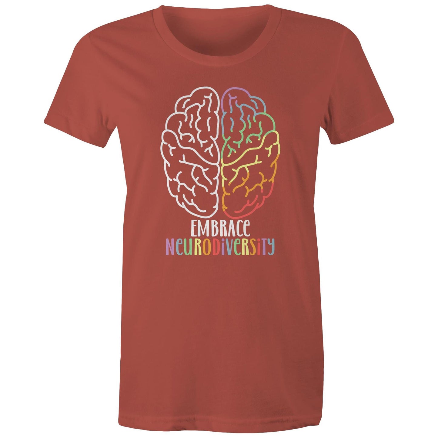 Embrace neurodiversity Adult womens tee