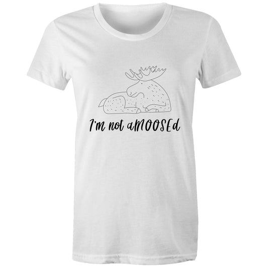 i'm not aMOOSEd Adult womens tee