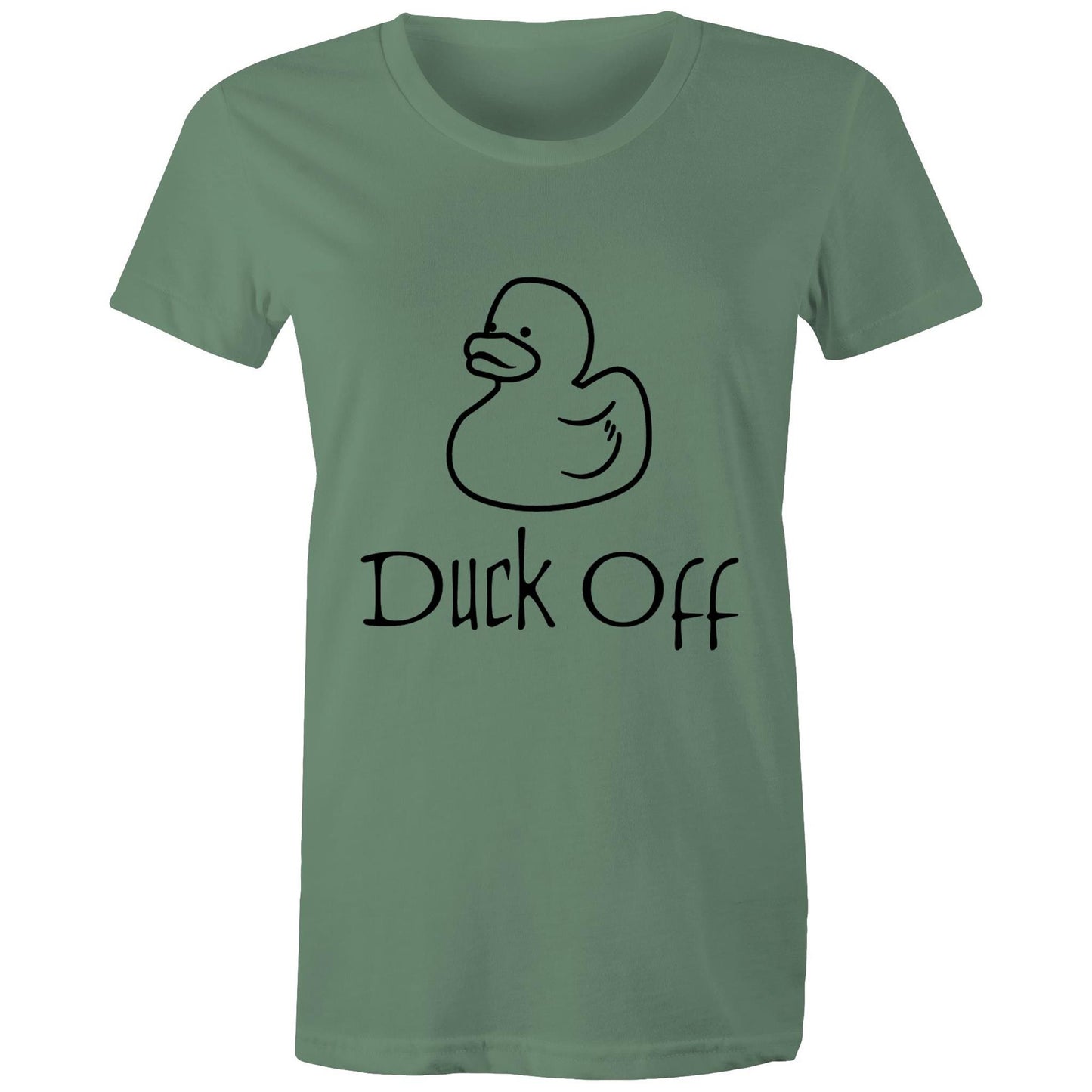 DUCK off Adult womens tee