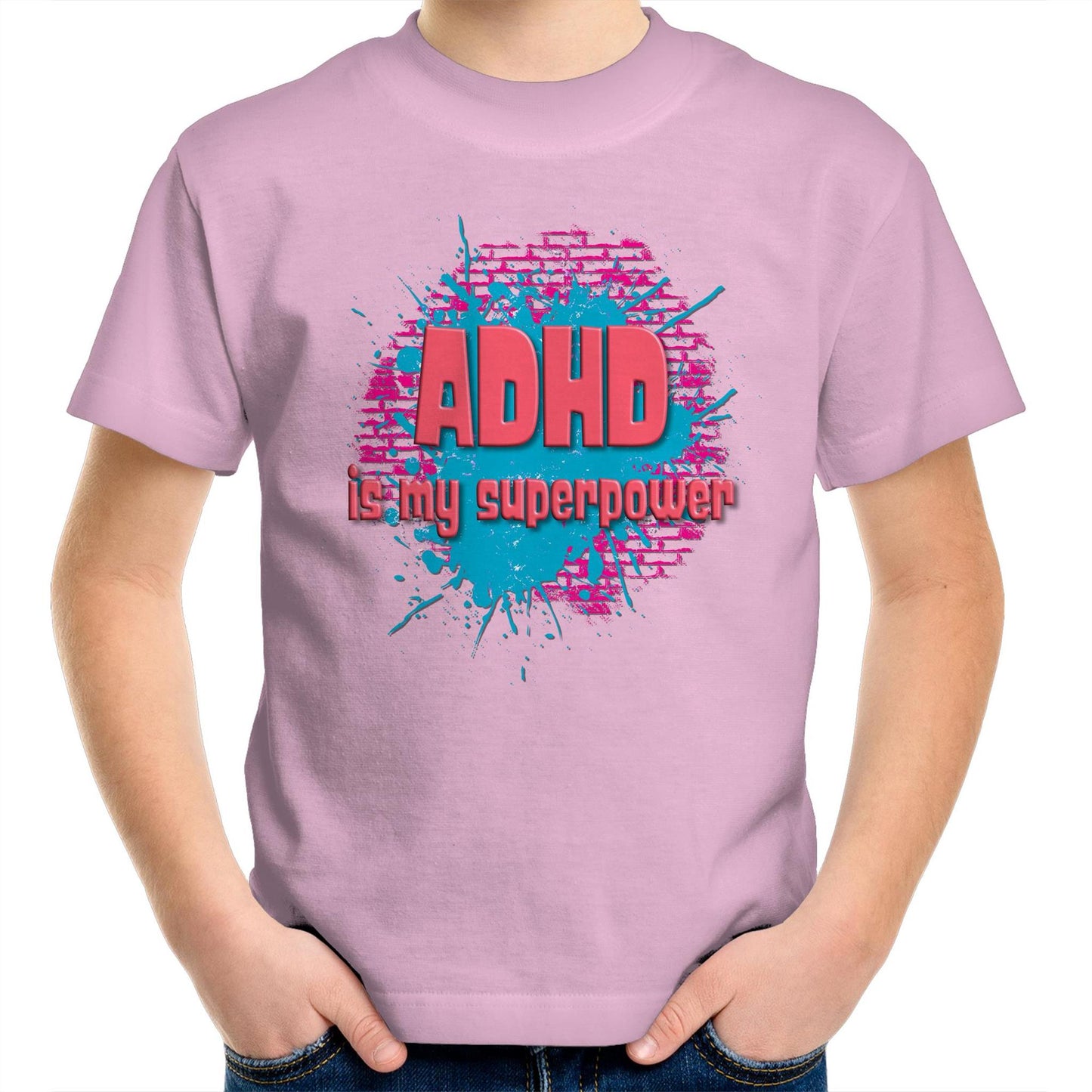 ADHD is my superpower Kids tee