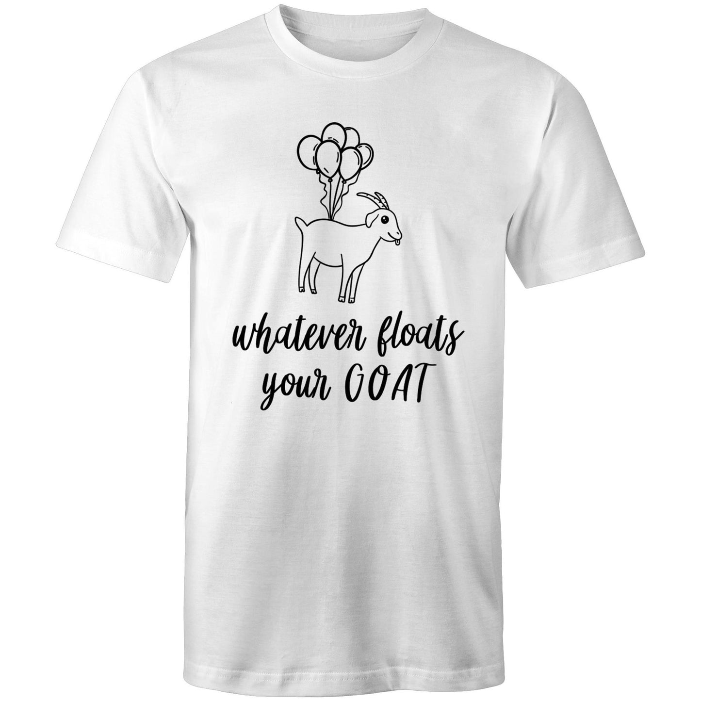 whatever floats your GOAT Adult mens tee