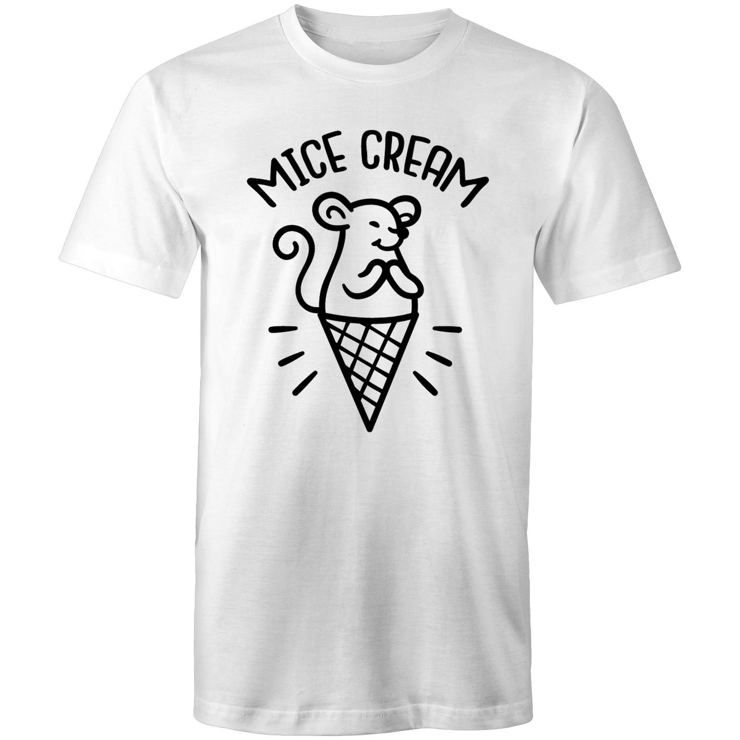 MICE cream Adult mens tee