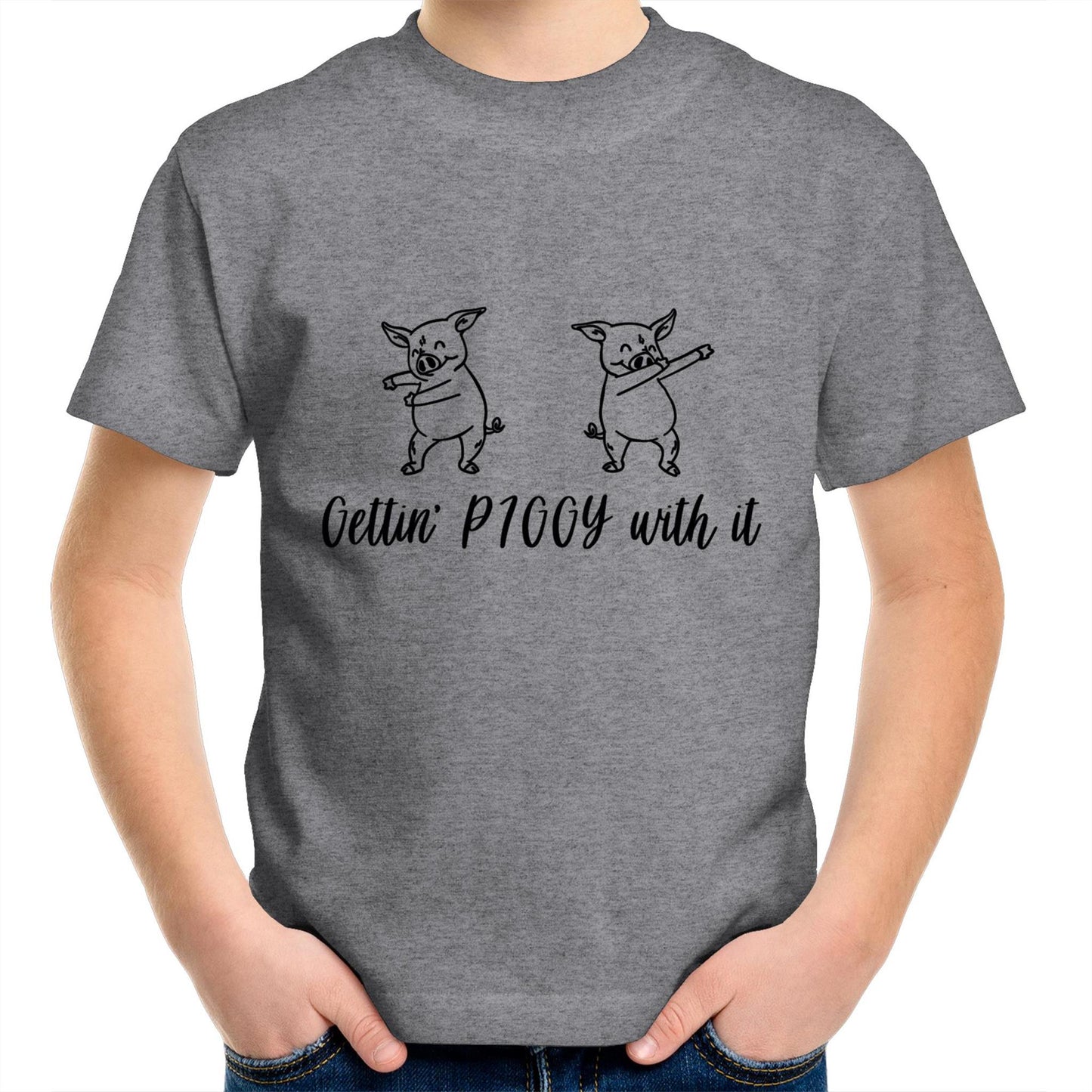 Gettin' PIGGY with it Kids tee