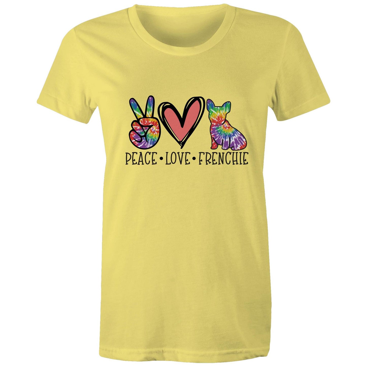 peace.love.frenchie Adult womens tee