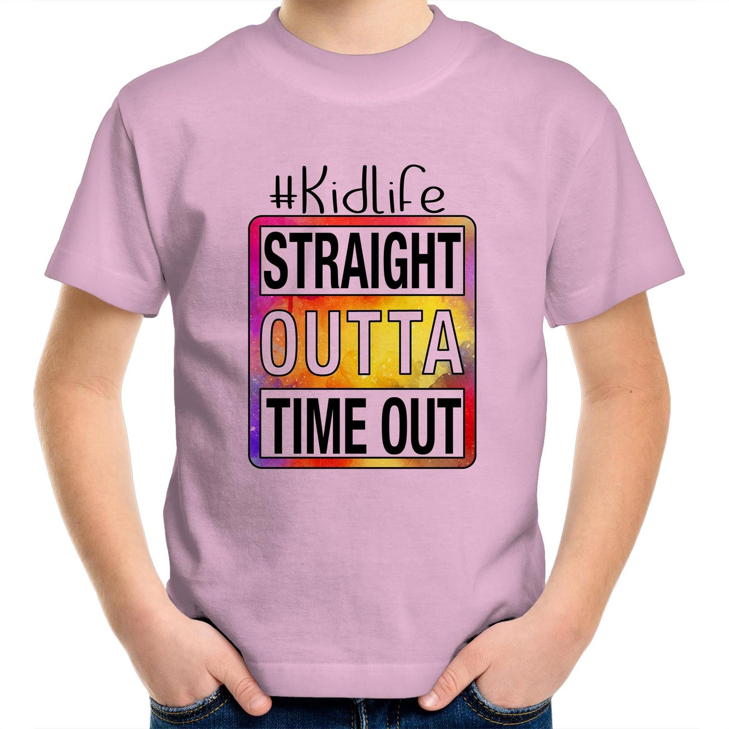 Straight outta time out Kids tee