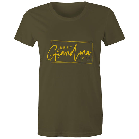 Best grandma ever gold Adult womens tee