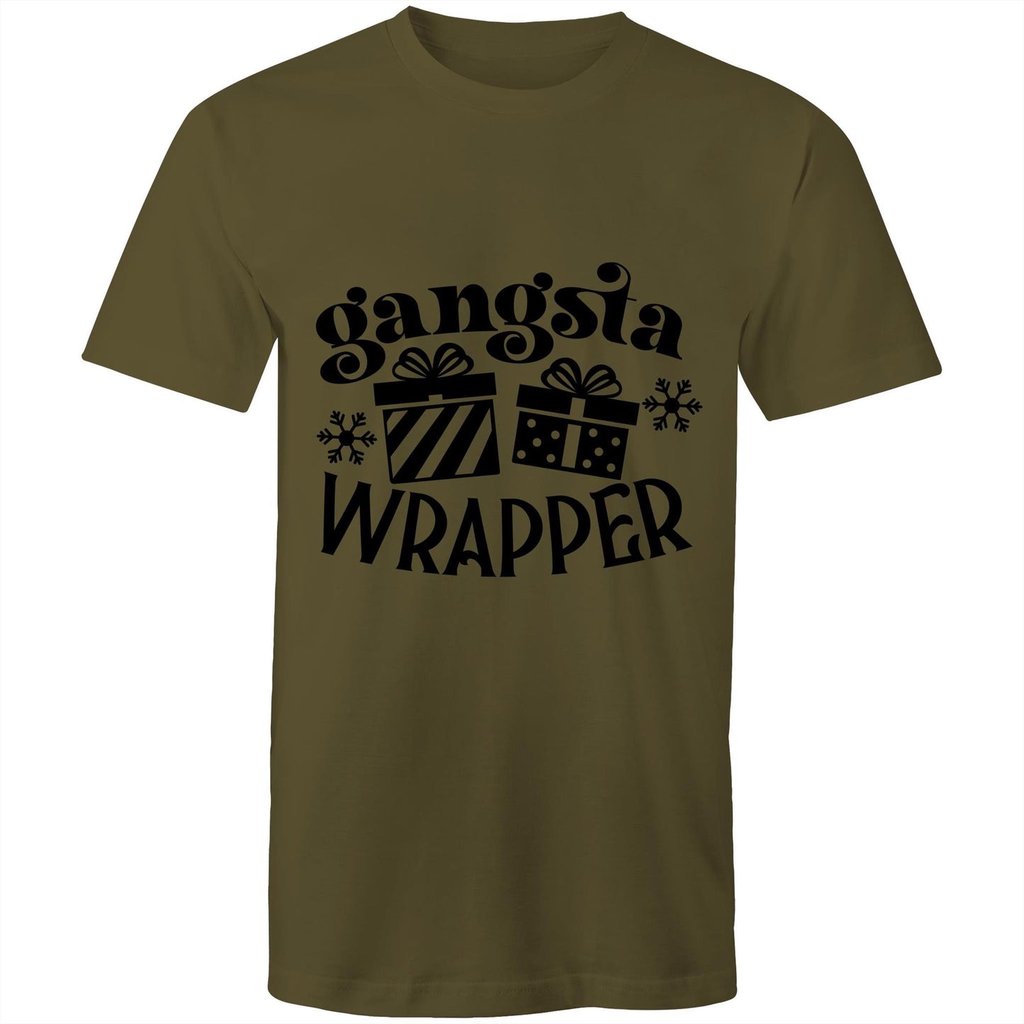 Gangsta wrapper Adult mens tee