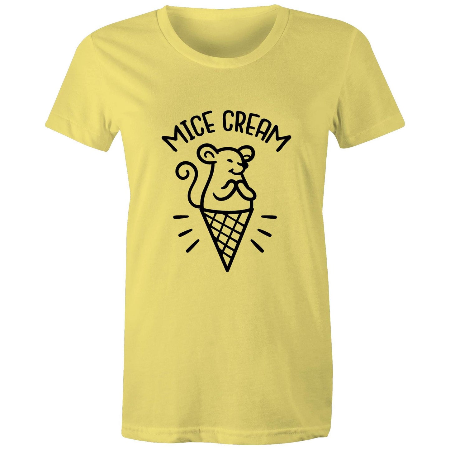 MICE cream Adult womens tee