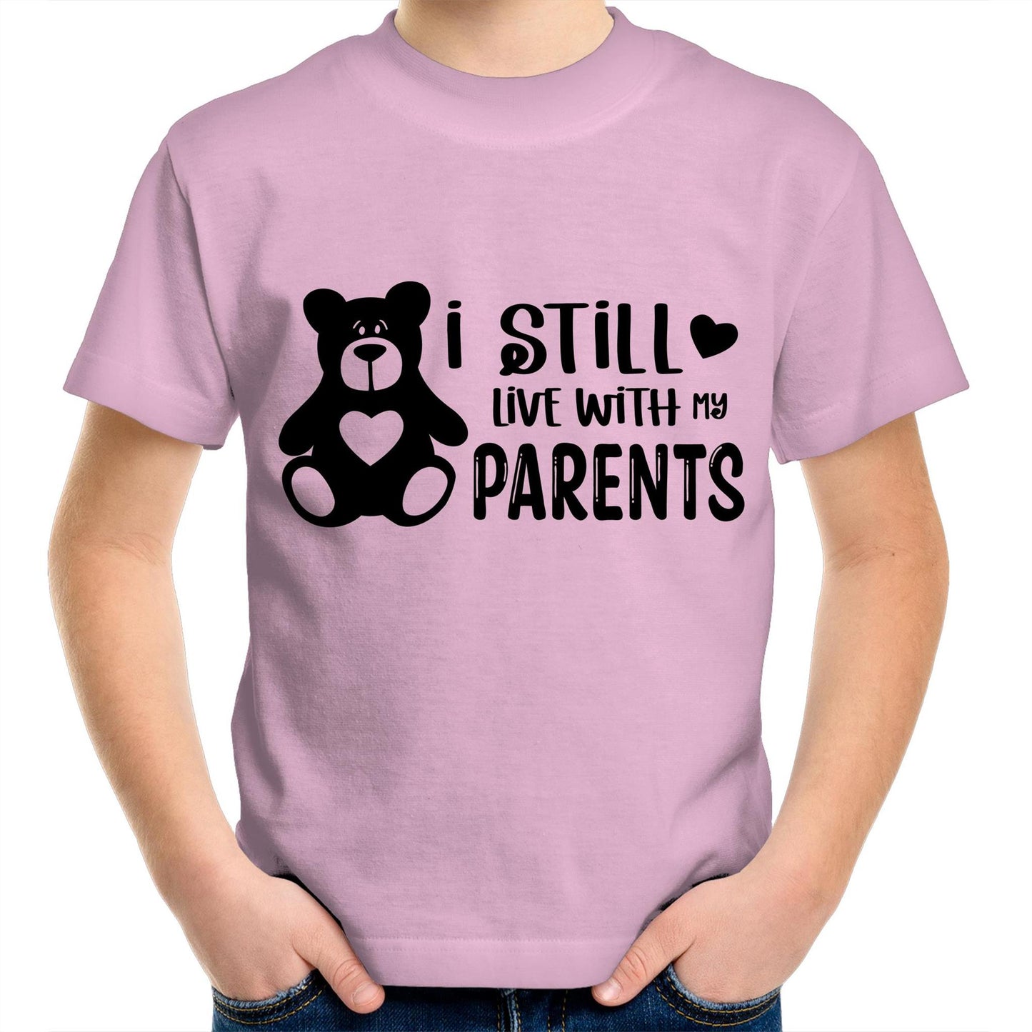 I still live with my parents Kids tee