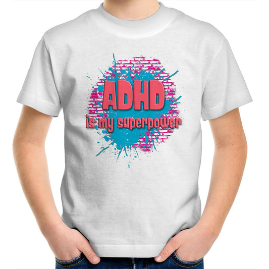 ADHD is my superpower Kids tee