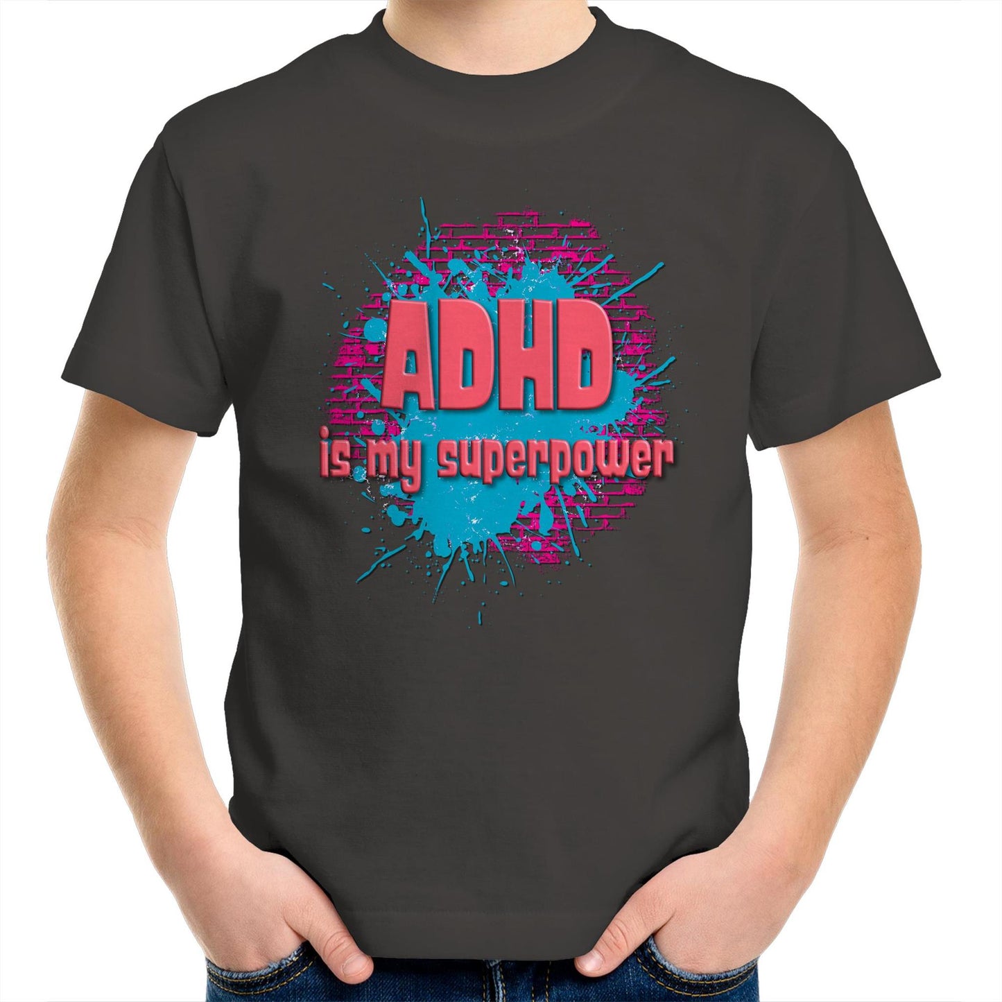 ADHD is my superpower Kids tee