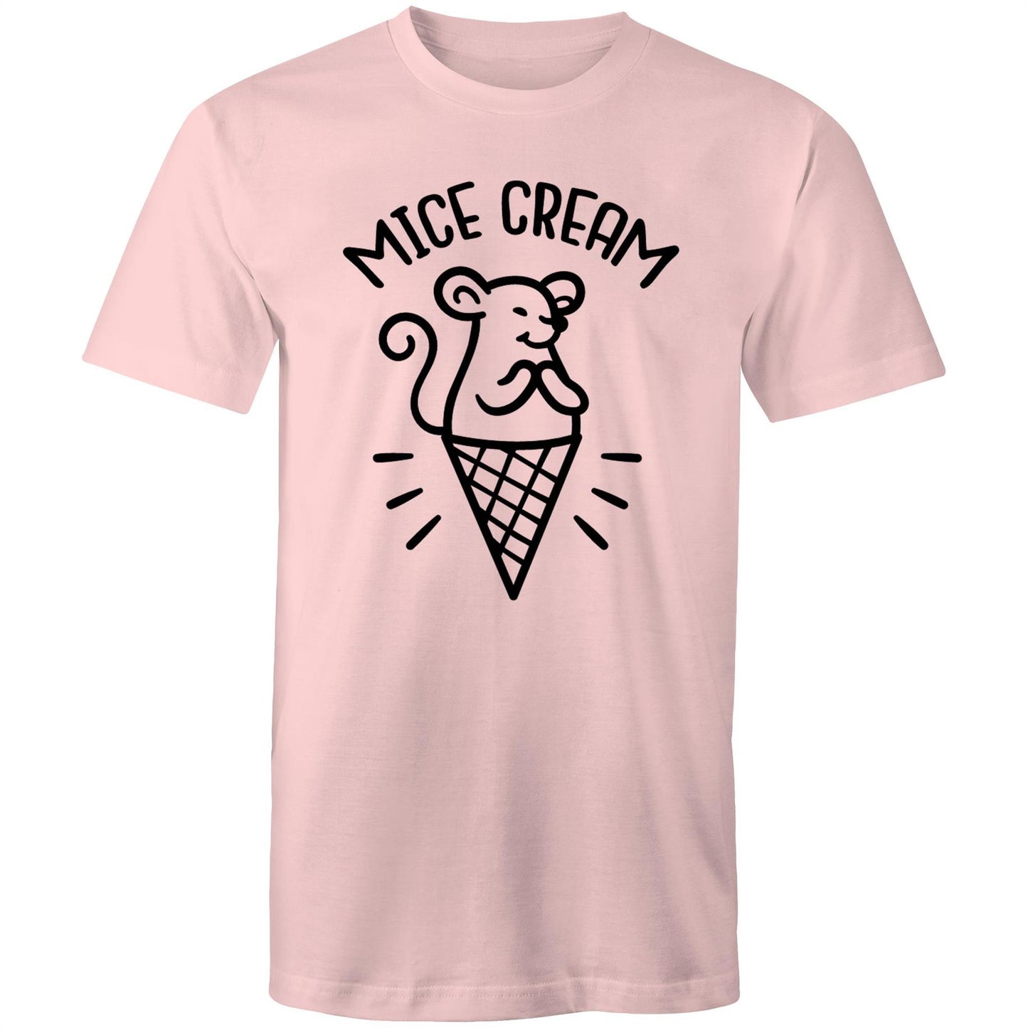 MICE cream Adult mens tee