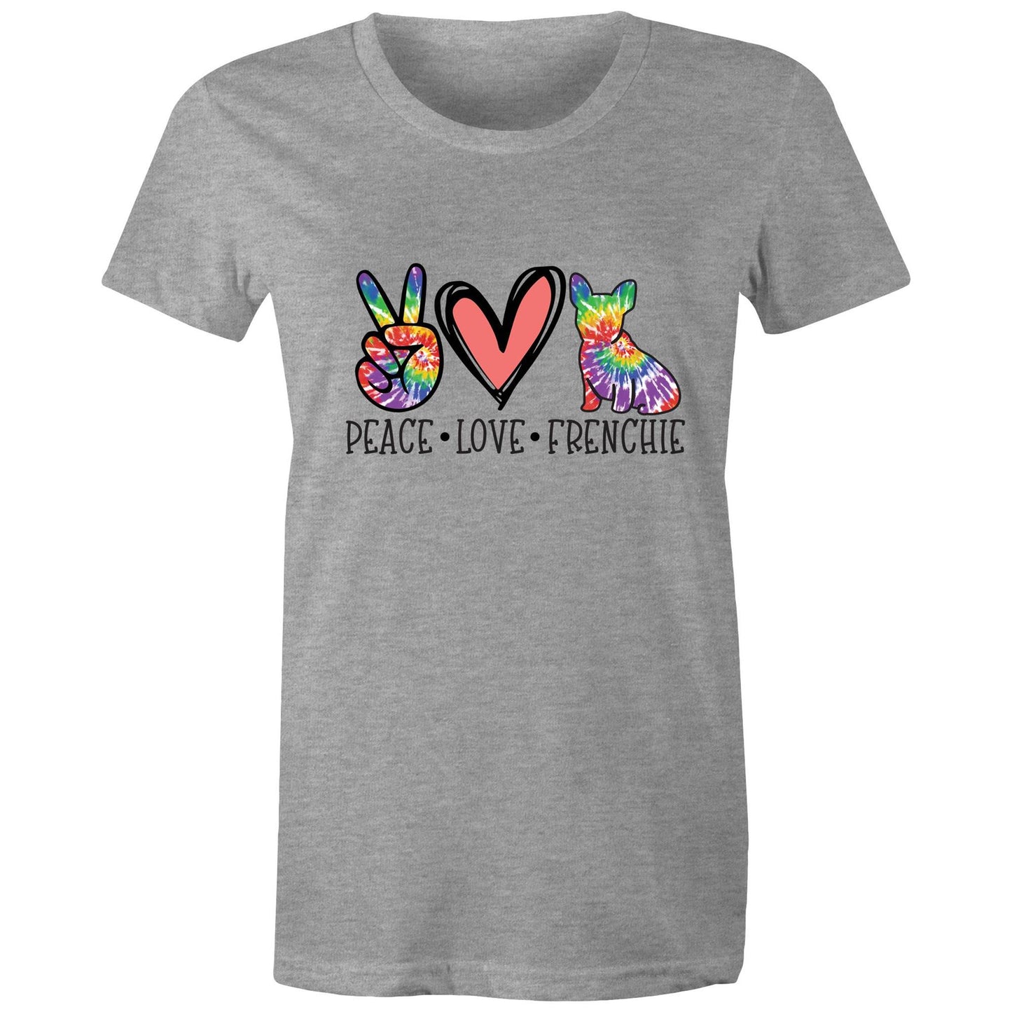 peace.love.frenchie Adult womens tee