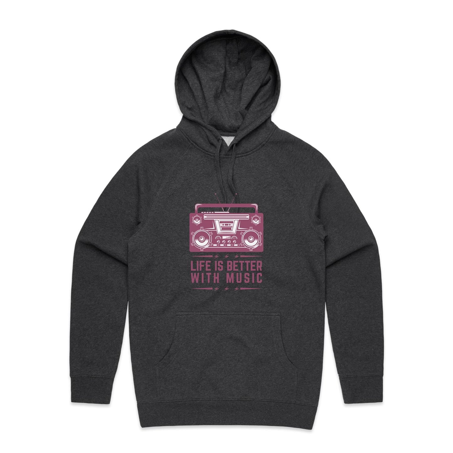 Life is better with music Hoodie