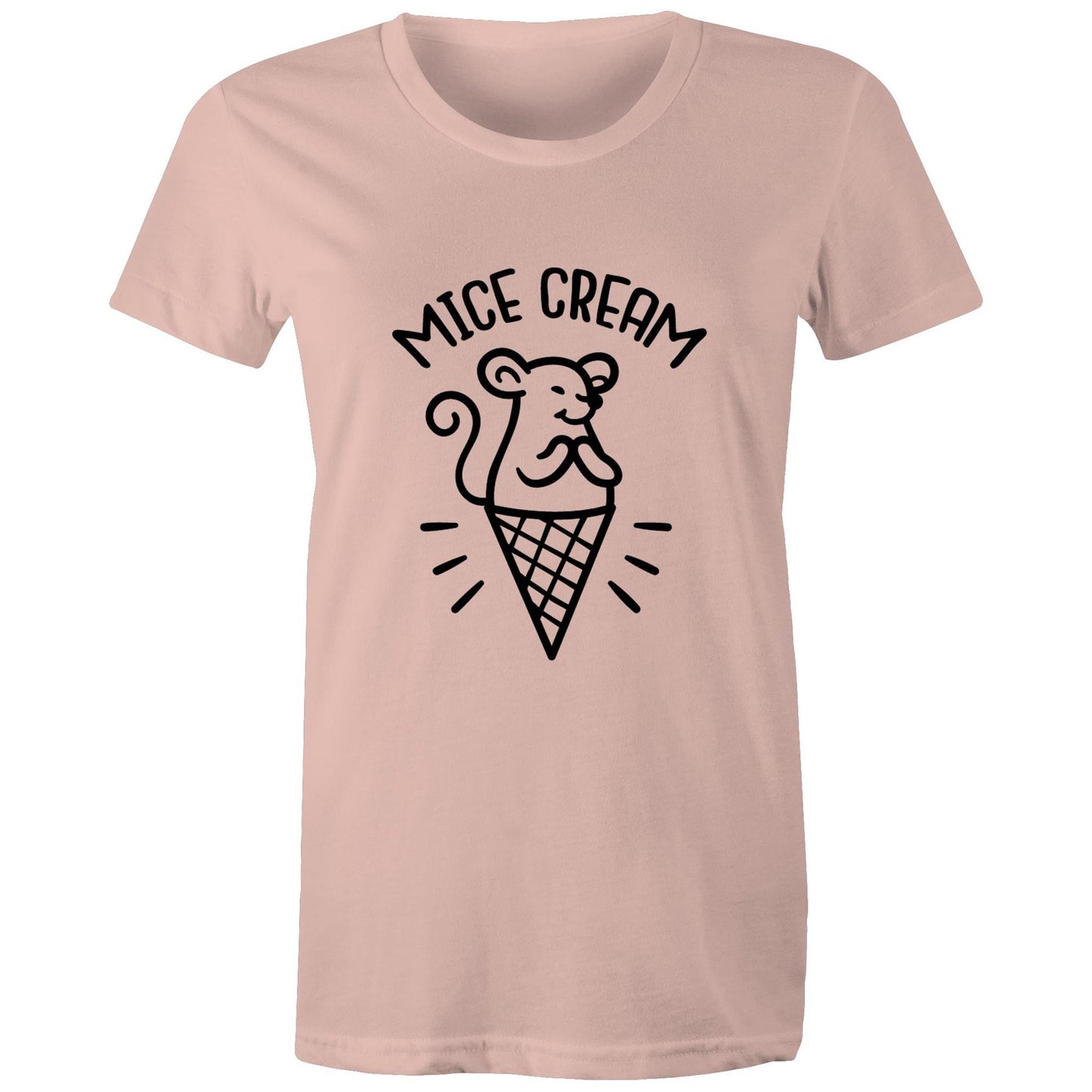 MICE cream Adult womens tee