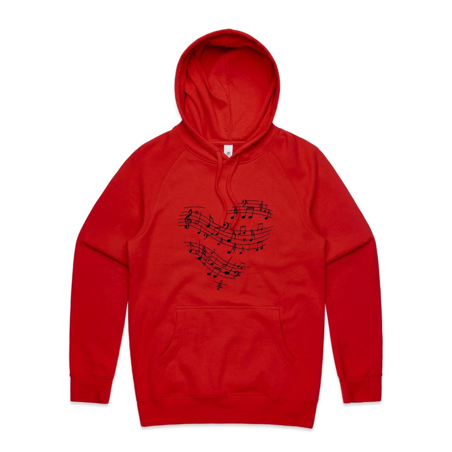 Music heart Adult Hoodie