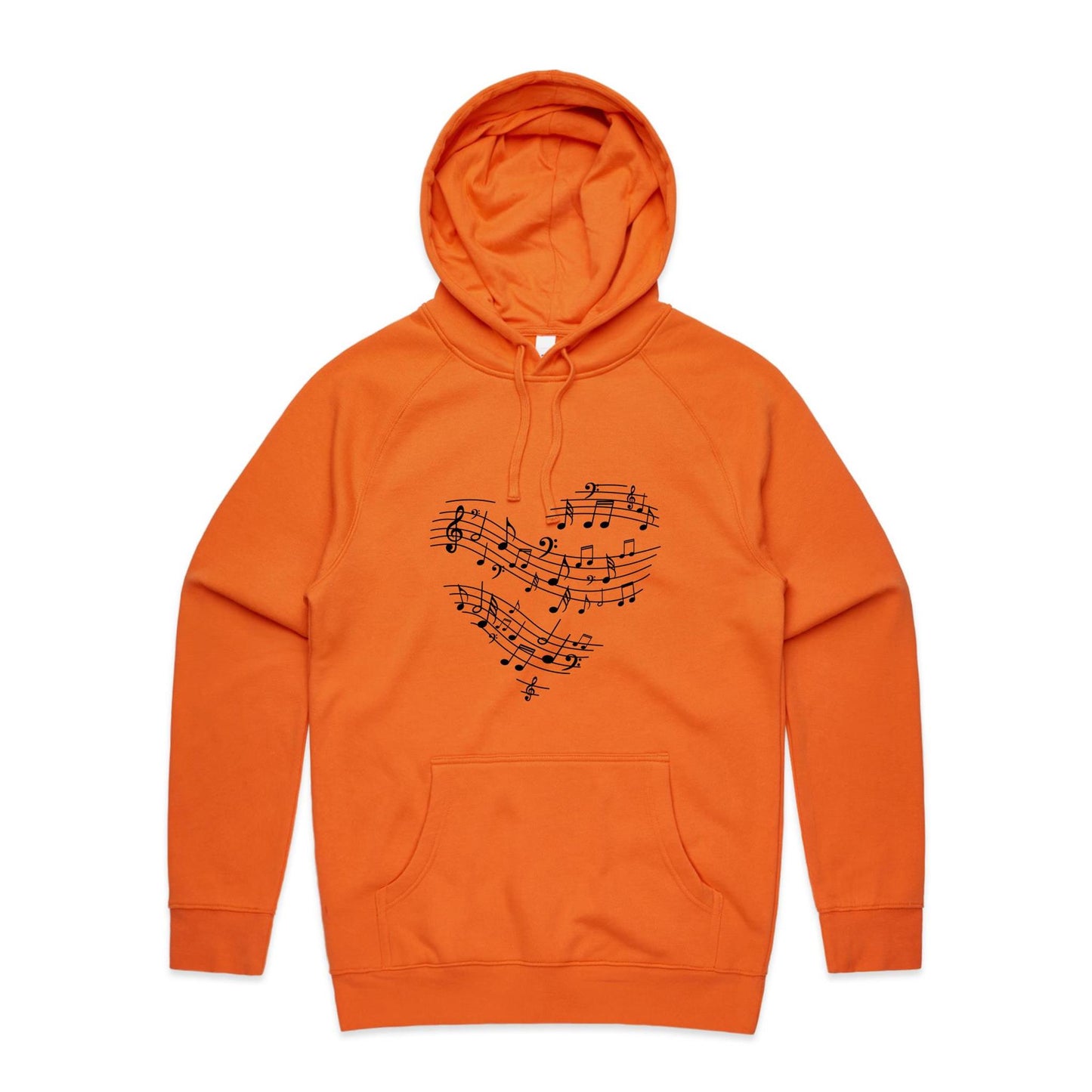 Music heart Adult Hoodie