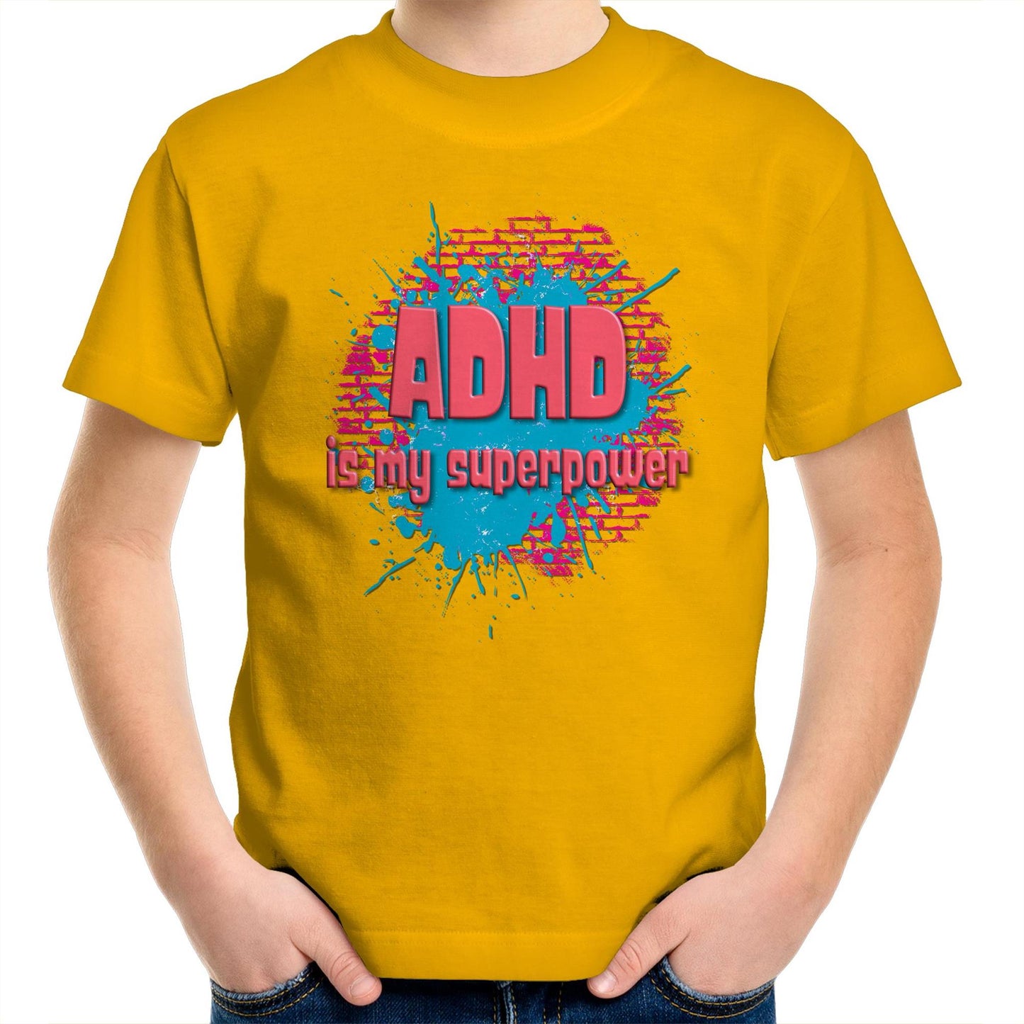 ADHD is my superpower Kids tee