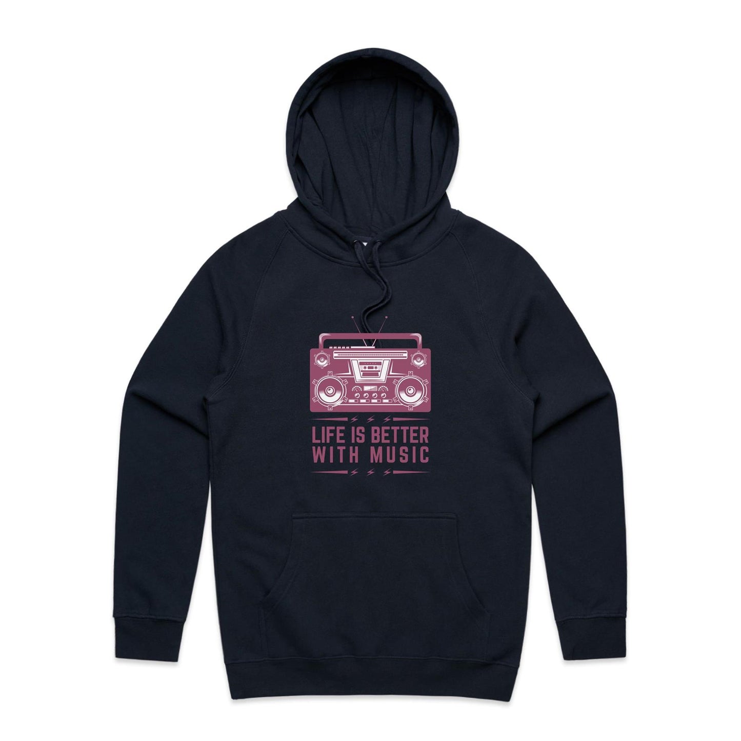 Life is better with music Hoodie