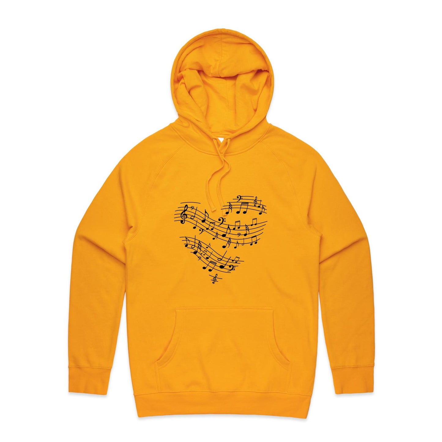 Music heart Adult Hoodie