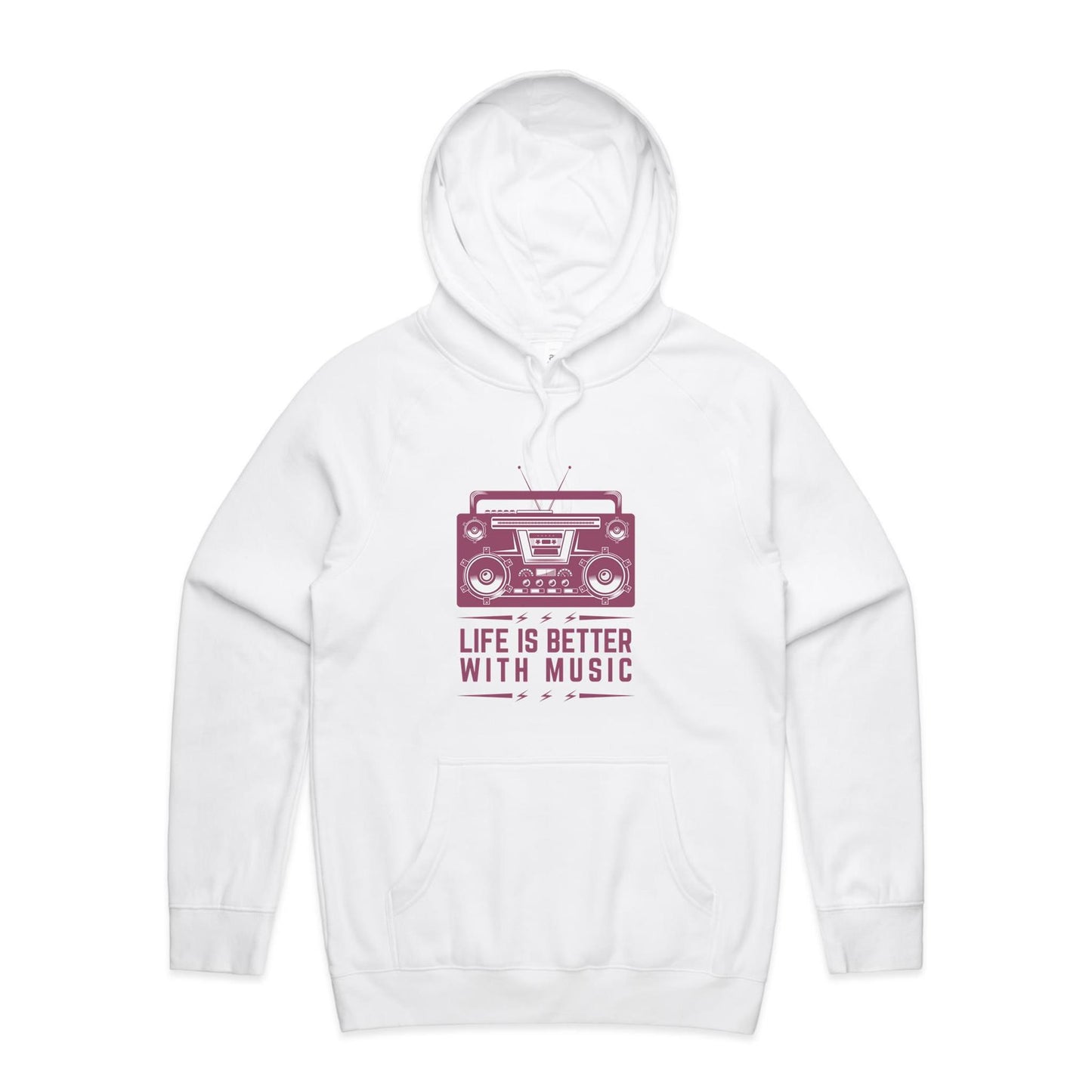 Life is better with music Hoodie