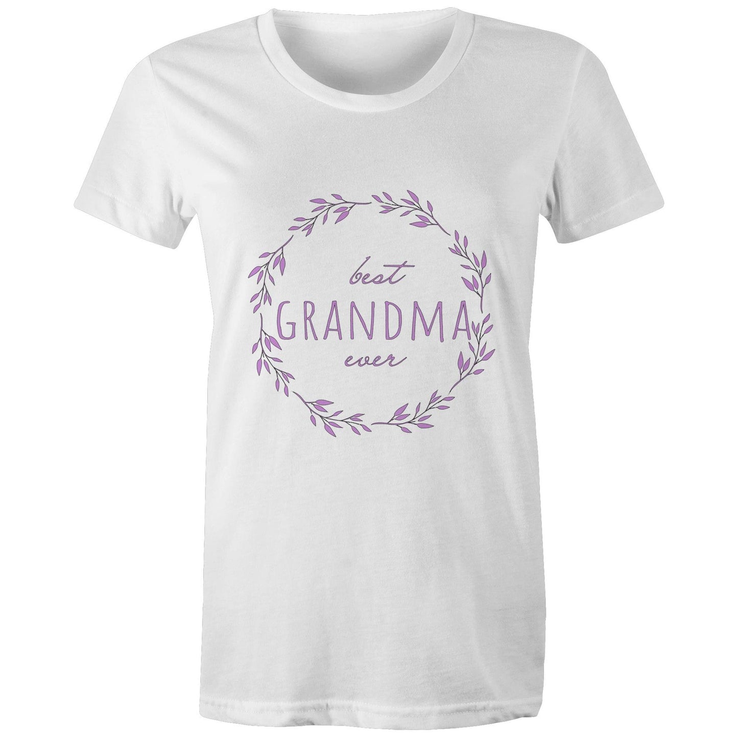 Best Grandma ever purple Adult womens tee