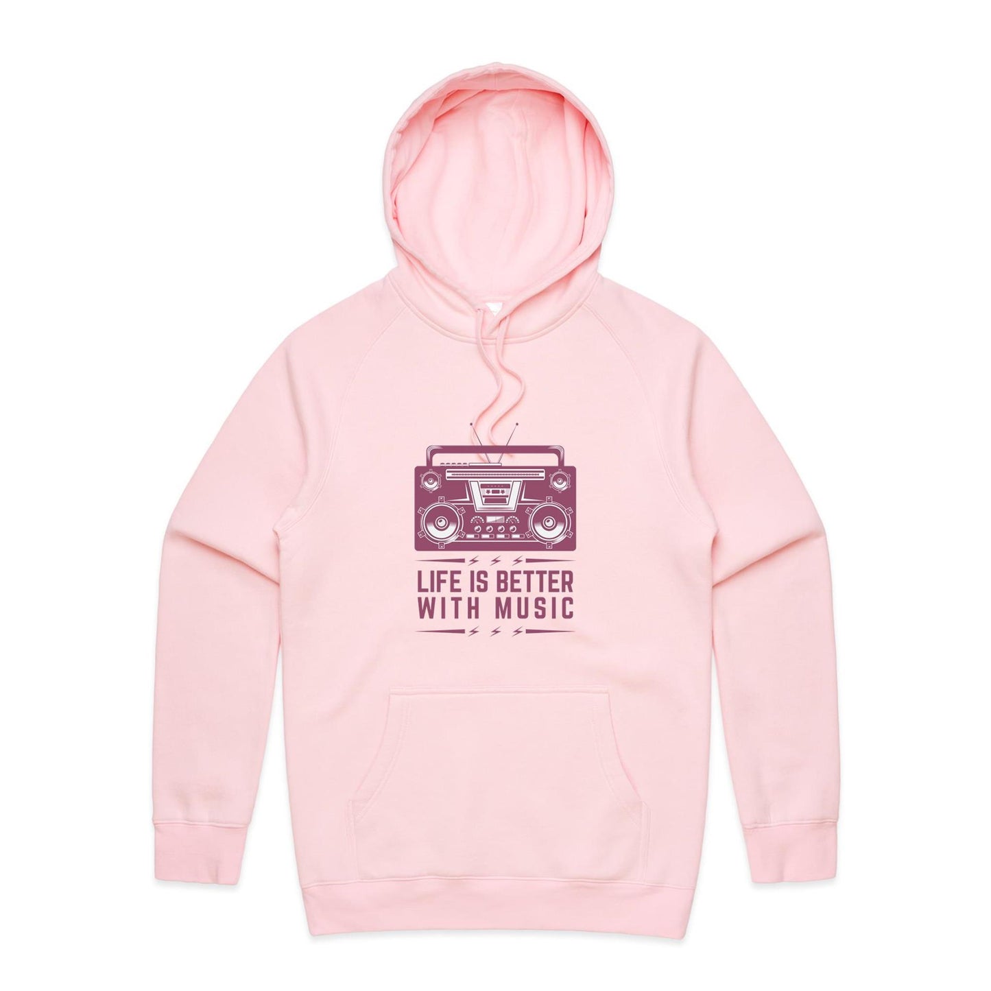 Life is better with music Hoodie