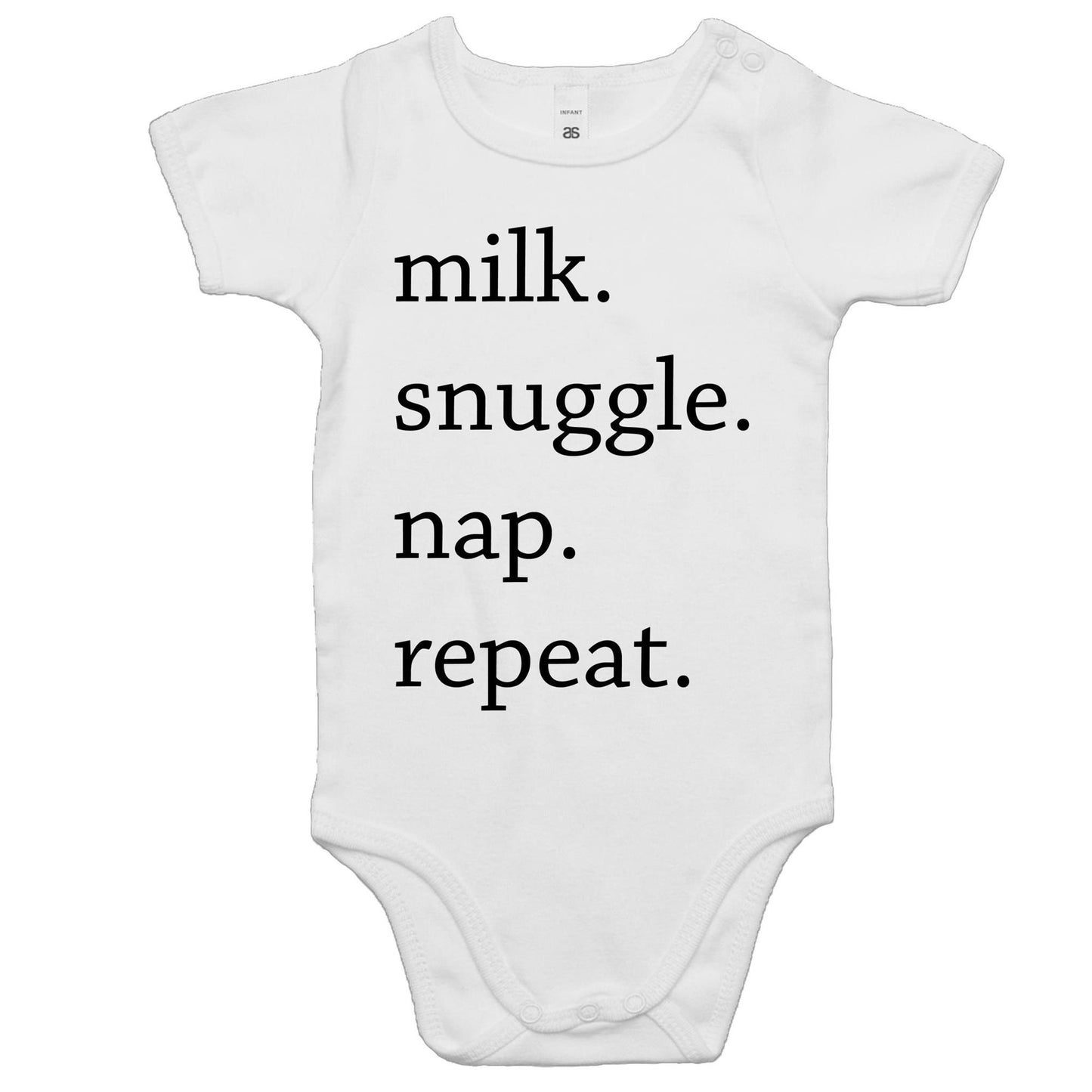 Milk. Snuggle. Nap. Repeat. Bodysuit